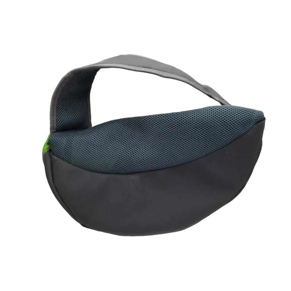 Green/Gray Soft Mesh Pet Carrier Small Dog, Cat, R Tote Sling Bag.